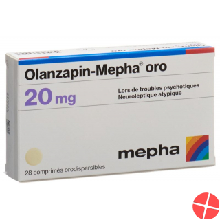 Olanzapin Mepha Oro Schmelztabletten 20mg 28 Stück