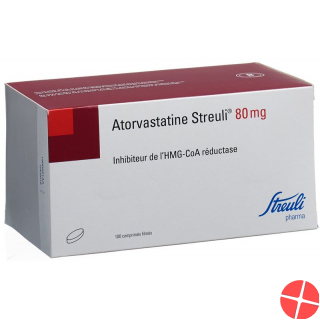 Atorvastatin Streuli Filmtabletten 80mg 100 Stück Atorvastatin Streuli Filmtabletten 80mg 100 Stück
