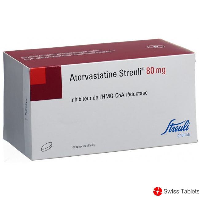 Atorvastatin Streuli Filmtabletten 80mg 100 Stück buy online