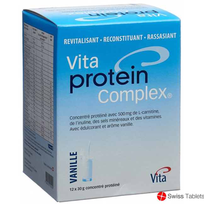 Vita Protein Complex Pulver Vanille 12 Beutel 30g buy online