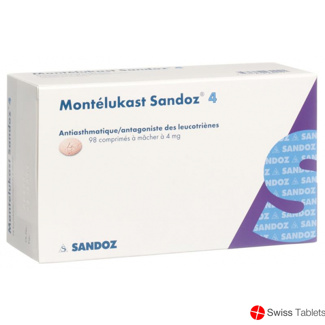 Montelukast Sandoz Kautabletten 4mg 98 Stück buy online