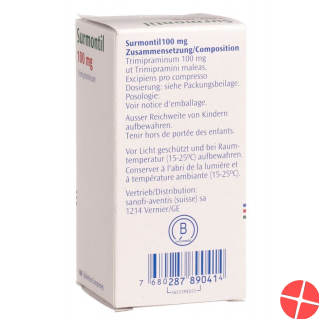 Surmontil tbl 100 mg Ds 100 pcs