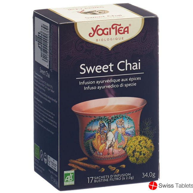 Yogi Chai Tee Sweet Chai Beutel 17 Stück buy online