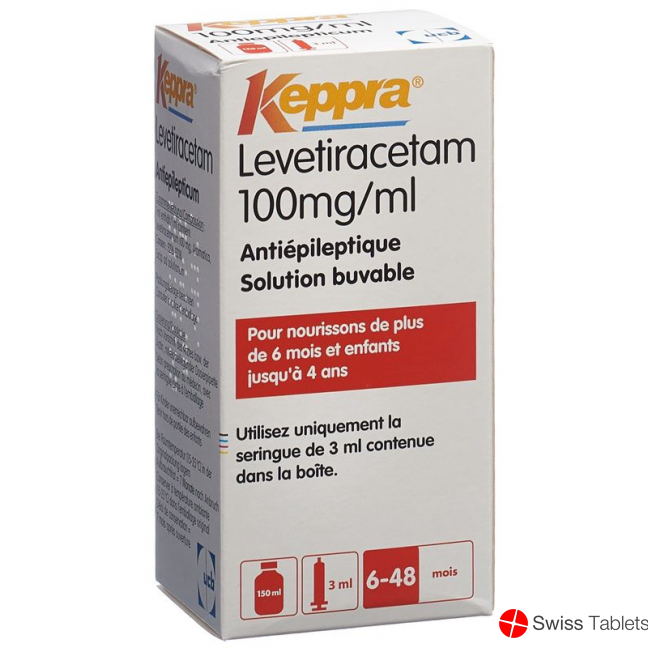 Keppra Lösung 100mg/ml Dosierpipette 3ml 150 Ml buy online