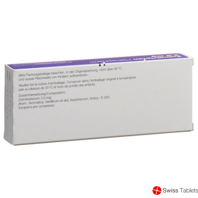 Zolmitriptan Helvepharm Schmelztabletten 2.5mg 12 Stück buy online