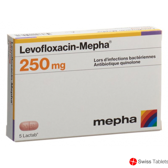 Levofloxacin Mepha Lactabs 250mg 5 Stück buy online