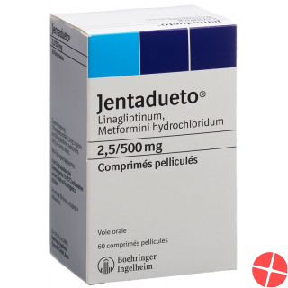 Jentadueto Filmtabletten 2.5mg/500mg 60 Stück
