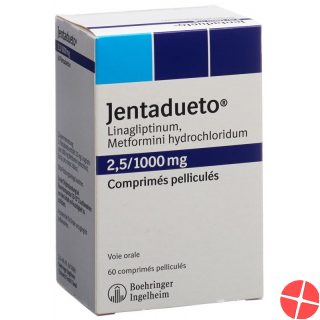 Jentadueto Filmtabletten 2.5mg/1000mg 60 Stück
