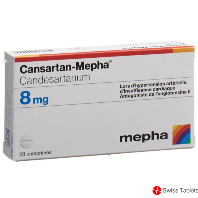 Cansartan Mepha Tabletten 8mg 28 Stück buy online