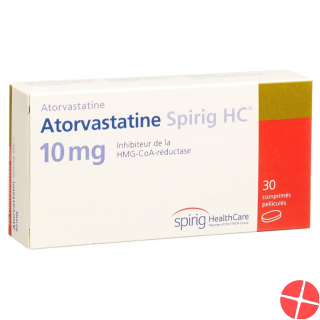Atorvastatin Spirig HC Filmtabletten 10mg 30 Stück Atorvastatin Spirig HC Filmtabletten 10mg 30 Stück