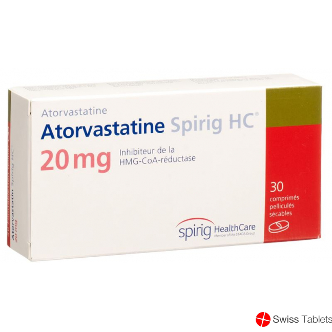 Atorvastatin Spirig HC Filmtabletten 20mg 30 Stück buy online