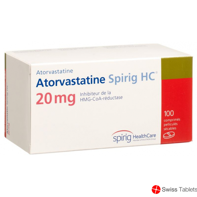Atorvastatin Spirig HC Filmtabletten 20mg 100 Stück buy online