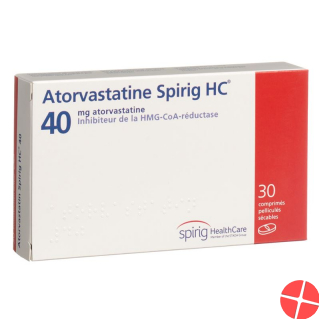 Atorvastatin Spirig HC Filmtabletten 40mg 30 Stück Atorvastatin Spirig HC Filmtabletten 40mg 30 Stück