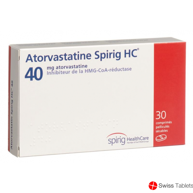 Atorvastatin Spirig HC Filmtabletten 40mg 30 Stück buy online