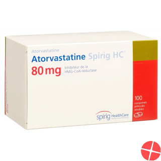 Atorvastatin Spirig HC Filmtabletten 80mg 100 Stück
