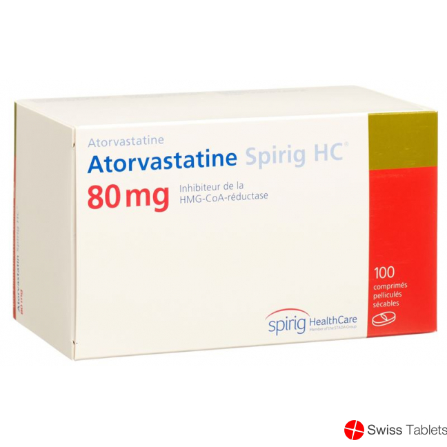Atorvastatin Spirig HC Filmtabletten 80mg 100 Stück buy online
