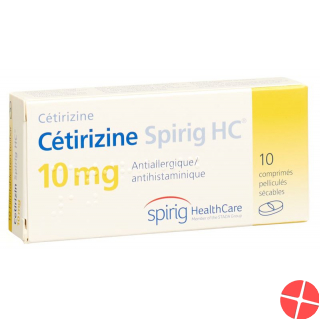 Cetirizin Spirig HC Filmtabletten 10mg 10 Stück