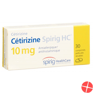 Cetirizin Spirig HC Filmtabletten 10mg 30 Stück