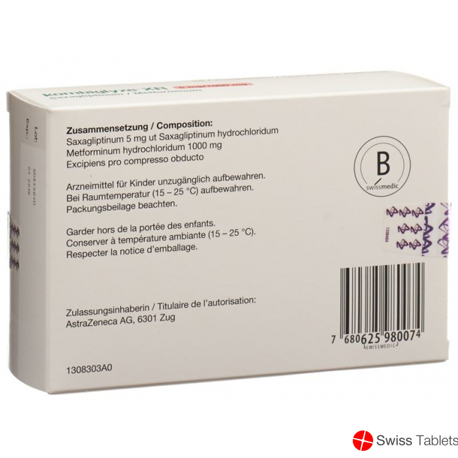 Kombiglyze XR Filmtabletten 5mg/1000mg 28 Stück buy online