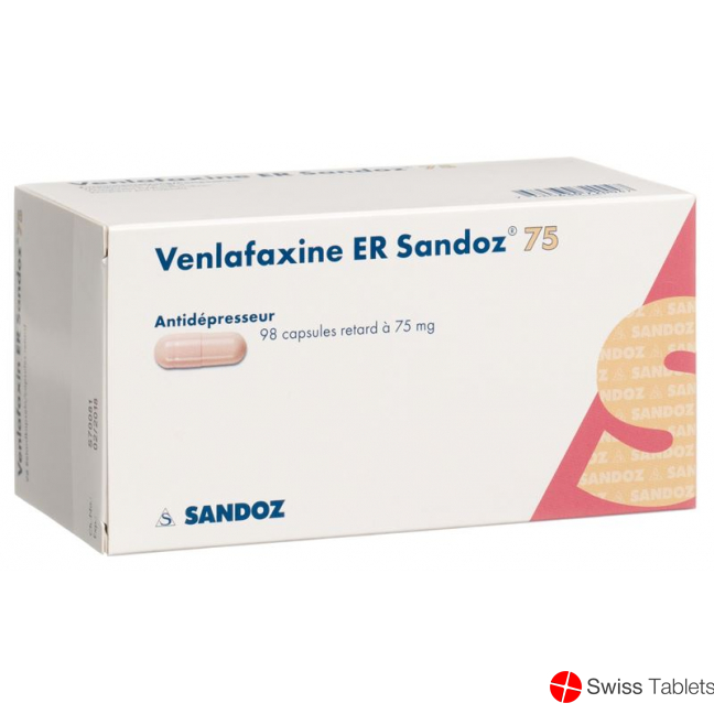 Venlafaxin ER Sandoz Retard Kapseln 75mg 98 Stück buy online