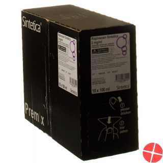Ropivacain Sintetica 2mg/ml 100ml Beutel 10 Stück