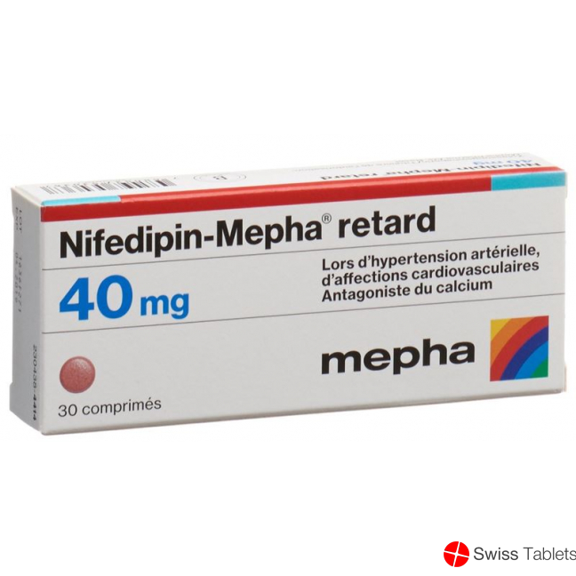 Nifedipin Mepha Matrixtabl 40mg Retard 30 Stück buy online