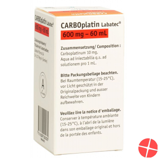 Carboplatin [qap?] Labatec 600mg/60ml Durchstf...