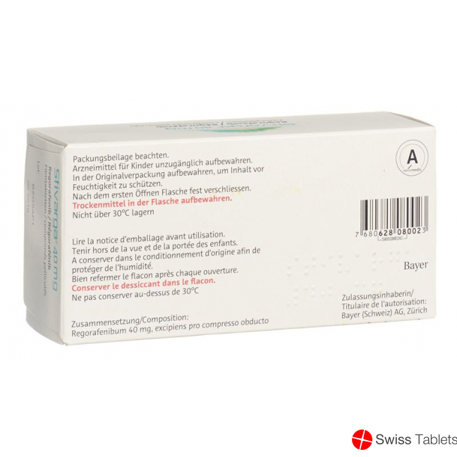 Stivarga Filmtabletten 40mg 84 Stück buy online