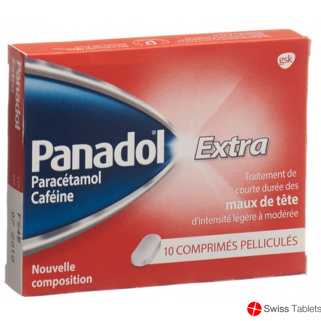 Paracetamol Extra Filmtabl 500 mg of 10 pcs
