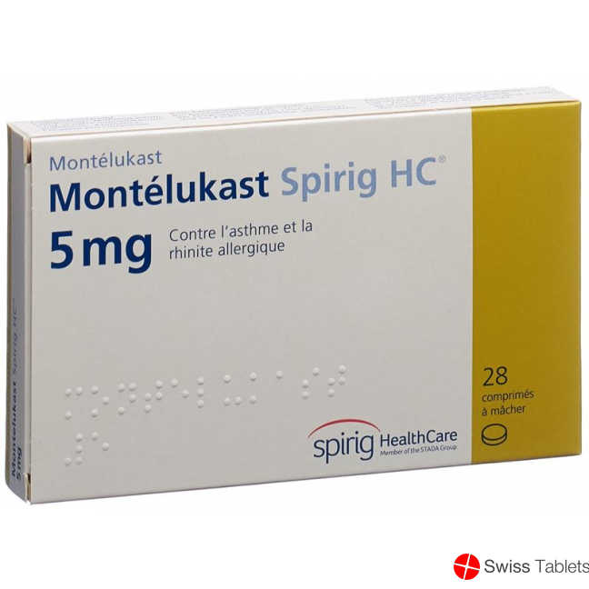 Montelukast Spirig HC Kautabl 5 mg 28 pcs