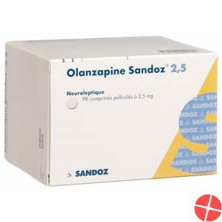 Olanzapine Sandoz Filmtabl 2.5 mg 98 pcs