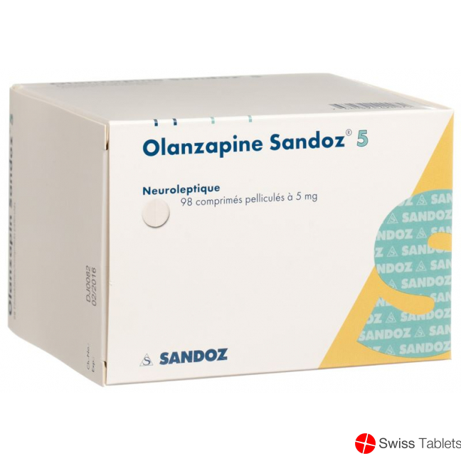 Olanzapine Sandoz Filmtabl 5 mg 98 pcs