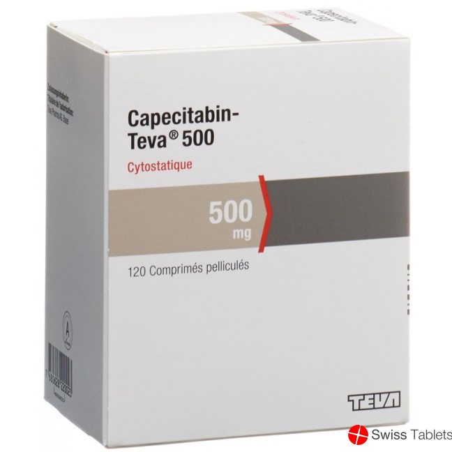 Capecitabine Teva Filmtabl 500 mg 120 pcs