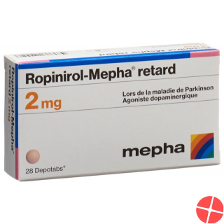 Ropinirole Mepha retard Depotabs 2 mg 28 pcs