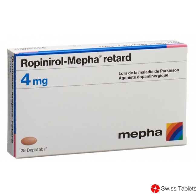 Ropinirol Mepha Retard Depotabs 4mg 28 Stück buy online