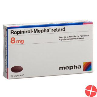 Ropinirole Mepha retard Depotabs 8 mg 28 pcs