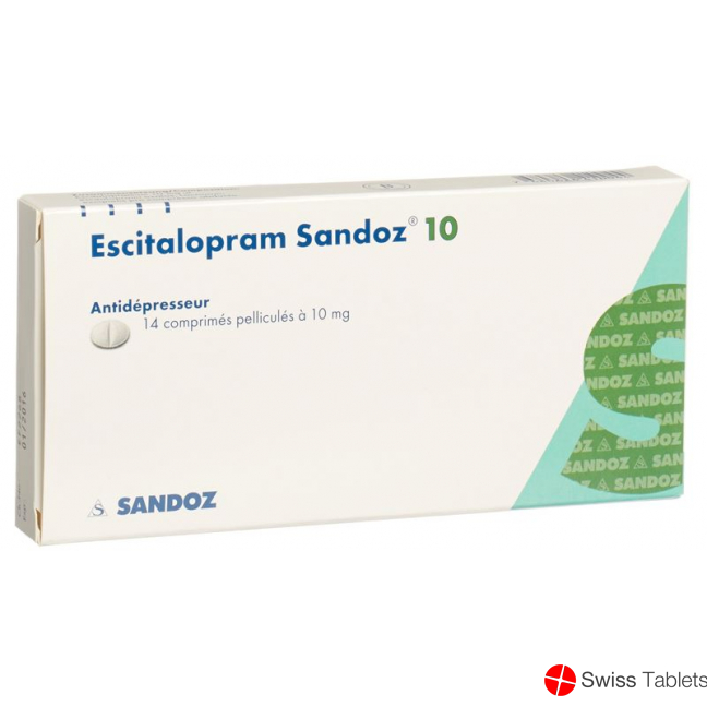 Escitalopram Sandoz Filmtabl 10 mg 14 pcs