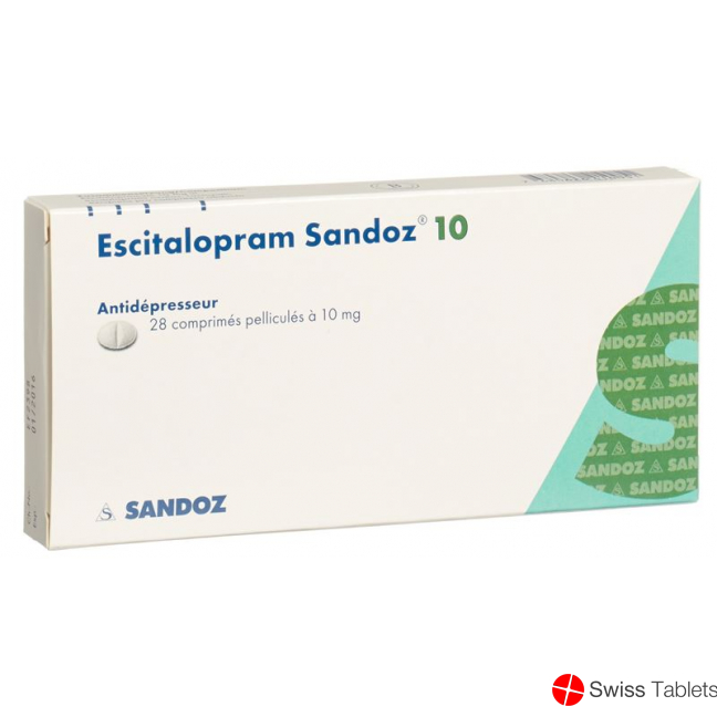 Escitalopram Sandoz Filmtabl 10 mg 28 pcs