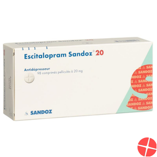 Escitalopram Sandoz Filmtabl 20 mg 98 pcs