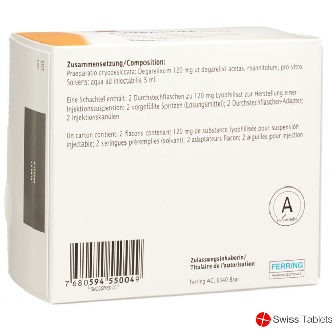 Firmagon Trockensub 120 mg with solvent in prefilled syringes Set 2 pcs