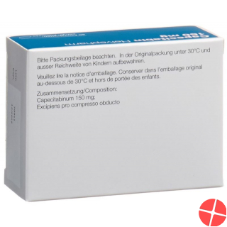 Capecitabine Helvepharm Filmtabl 150 mg of 60 pcs Capecitabine Helvepharm Filmtabl 150 mg of 60 pcs