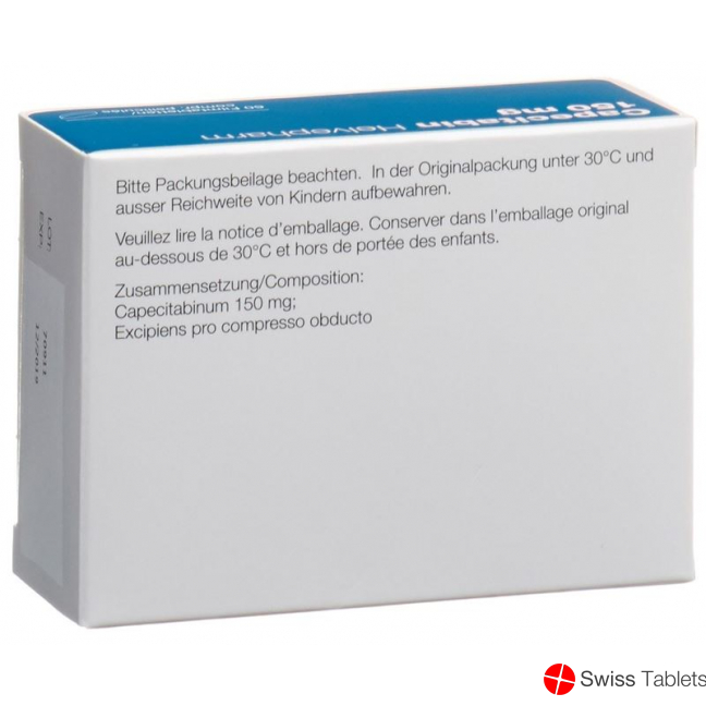 Capecitabine Helvepharm Filmtabl 150 mg of 60 pcs