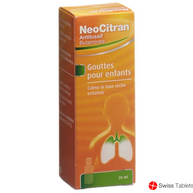 NeoCitran cough suppressant drops 5mg / ml 20ml child Tropffl