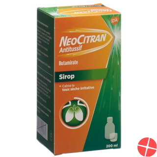 NeoCitran cough suppressants syrup 15 mg / 10 ml 200 ml Glasfl