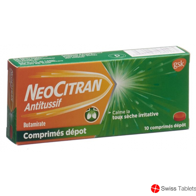 NeoCitran cough suppressants Depottabl 50 mg 10 pcs