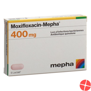 Moxifloxacin Mepha Lactab 400 mg 5 pcs