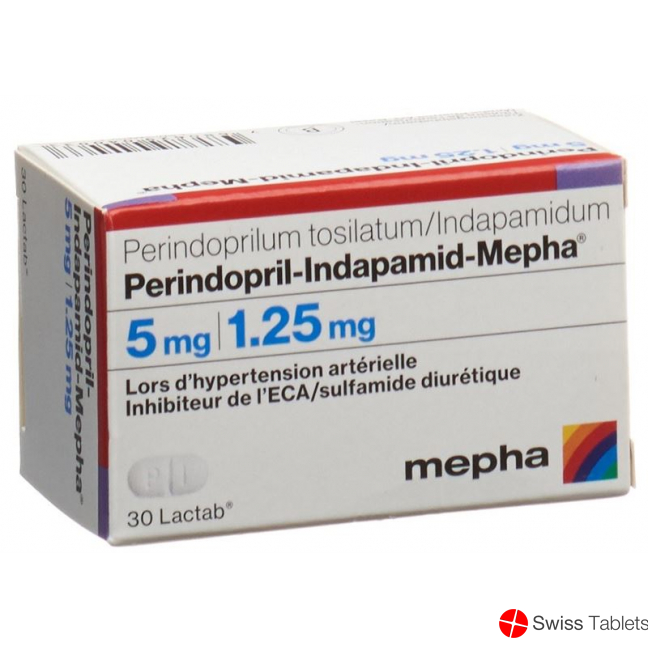Perindopril indapamide Mepha Lactab 5 / 1.25 mg Ds 30 pcs