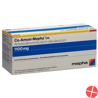 Co-amoxi Mepha Trockensubstanz 1100mg Durchstechflasche 10 Stück