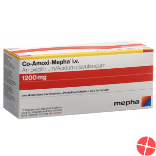 Co-amoxi Mepha Trockensubstanz 1200mg Durchstechflasche 10 Stück
