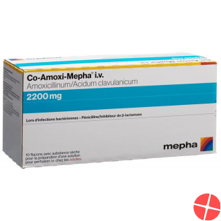 Co-amoxi Mepha Trockensubstanz 2200mg Durchstechflasche 10 Stück